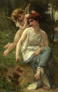 Guillaume Seignac Cupid Adoring A Young Maiden USA oil painting artist